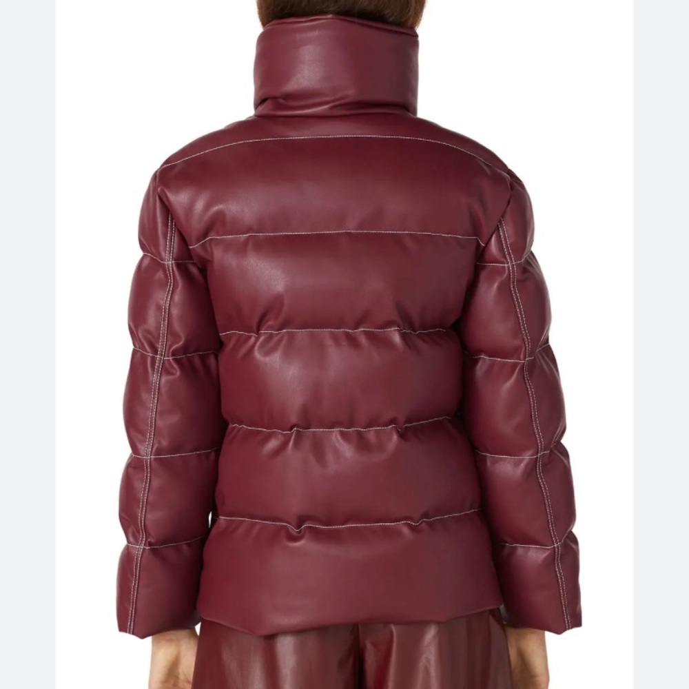 STAUD Burgundy Puffer Jacket - Picture 6 of 16